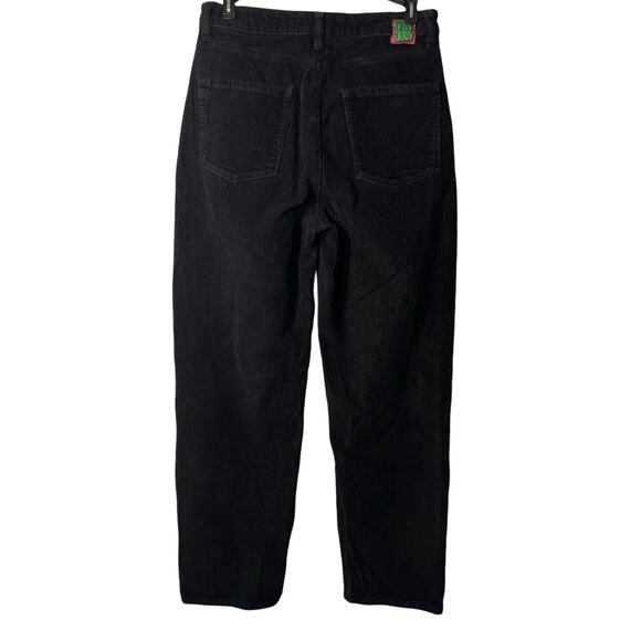 Empyre Tori Womens Corduroy Pants Size 5 Black Straight Leg High Rise Baggy - Picture 4 of 10